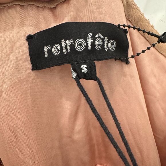 NWT RETROFÊTE KATYA SEQUIN DRESS IN BRONZE - Picture 14 of 15